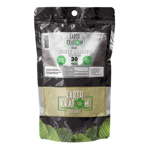 [INTREF00923] EARTH KRATOM 30 GRAM WHITE BORNEO