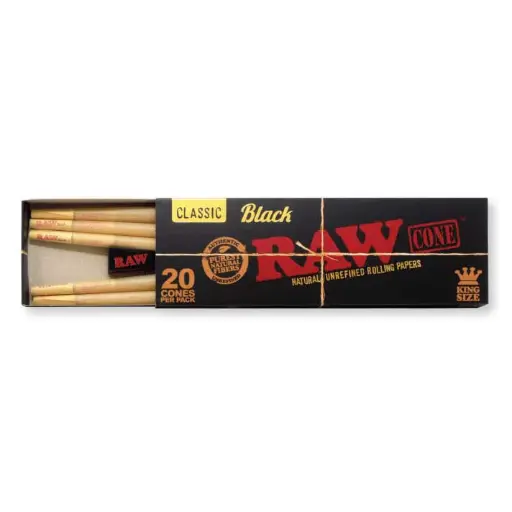 [INTREF03040] RAW CLASSIC KING SIZE BLACK CONE