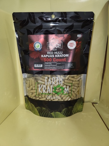 [INTREF00931] EARTH KRATOM 500 CAP RED HULU