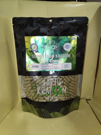 [INTREF00933] EARTH KRATOM 500 CAP SUPER INDO