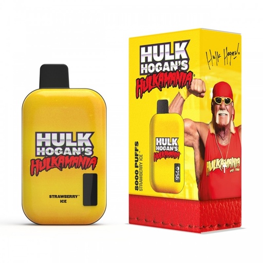 [INTREF01787] HULK HOGAN 8000 PUFF STRAWBERRY ICE 